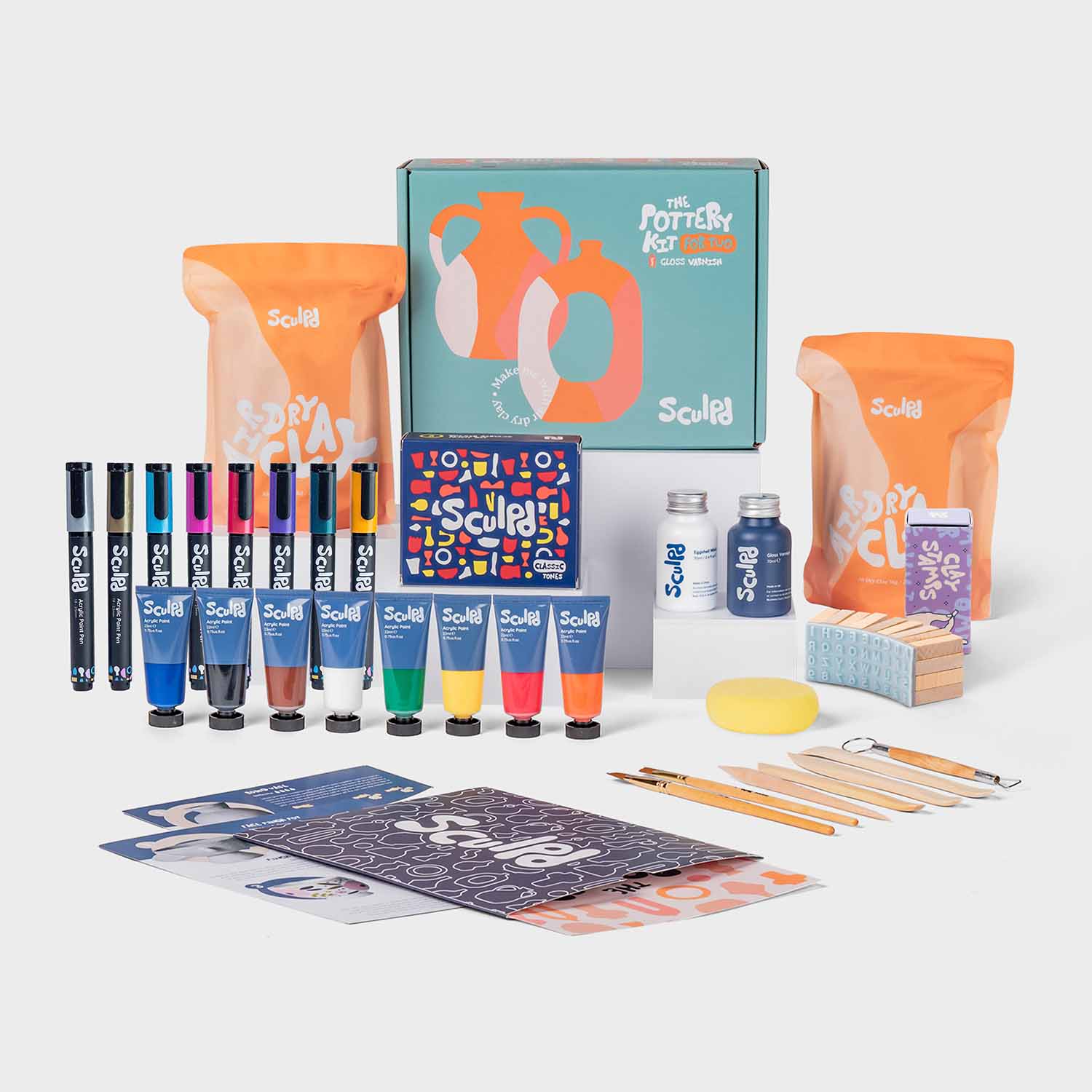 Sculpd Pottery Kit Pottery Kit Sculpd Limited Holiday Bundle (Stamps) Gloss