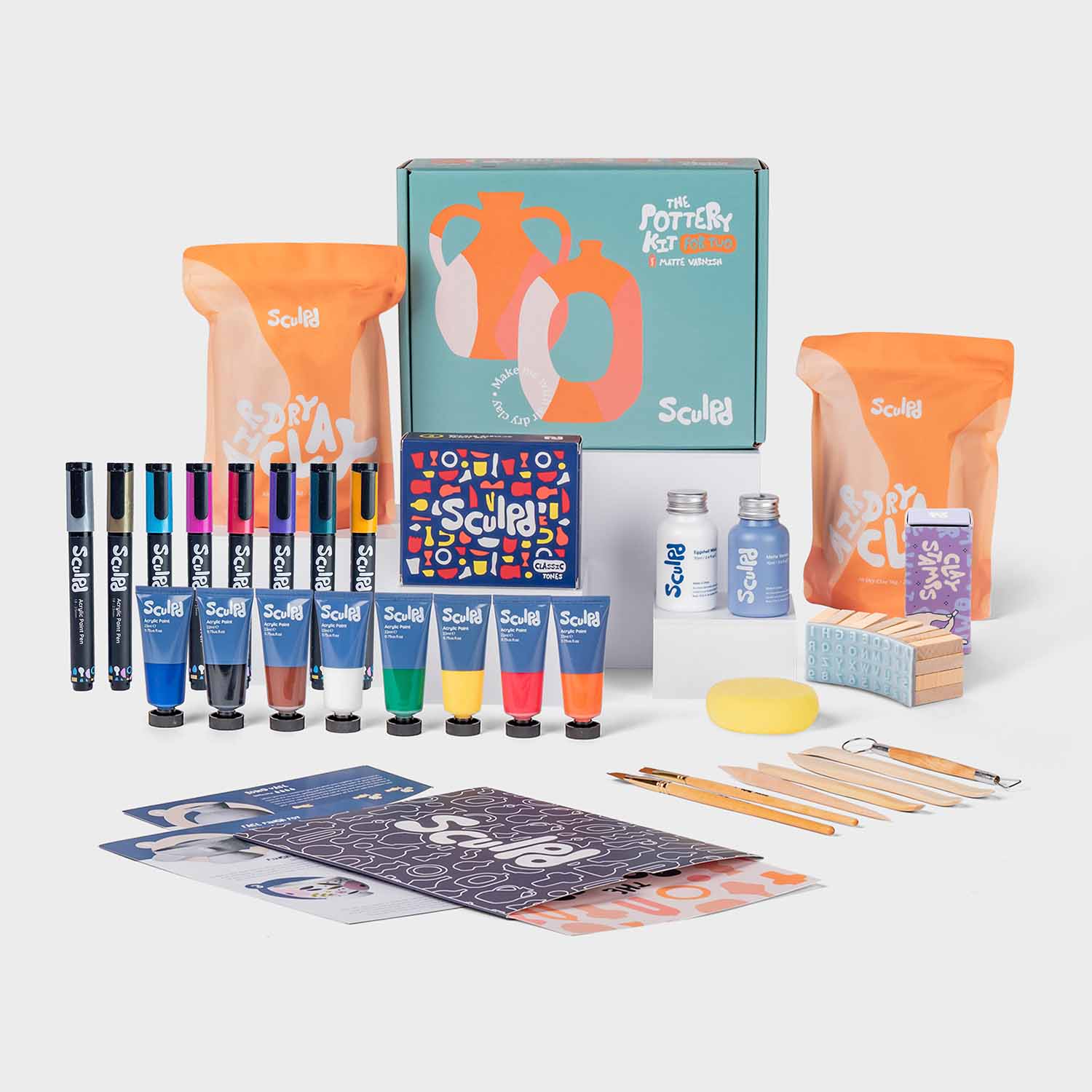 Sculpd Pottery Kit Pottery Kit Sculpd Limited Holiday Bundle (Stamps) Matte