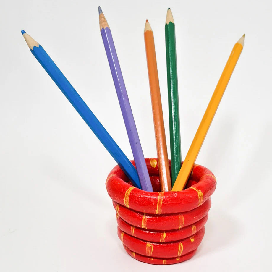Kids pottery inspo - pencil holder