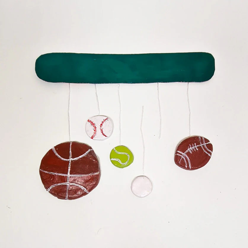 Kids pottery inspo - sports balls